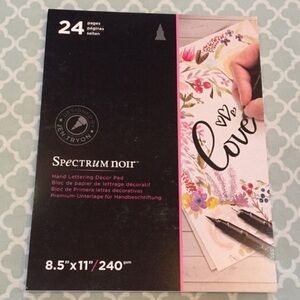 Spectrum Noir Hand Lettering Decor Pad 24 Pages NEW